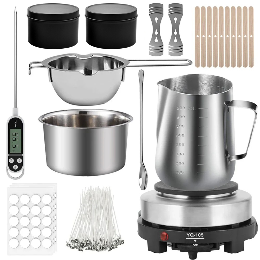 Candle Making Supplies Usa - Glintmos DIY kaarsenmaakset met kookplaat, kaarsenmaakbenodigdheden