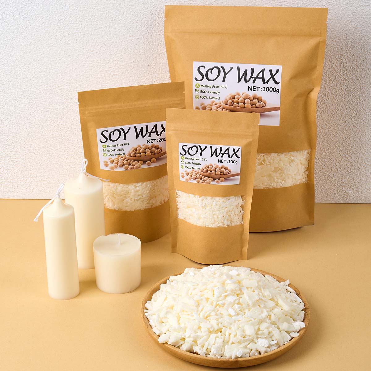 Candle Making Supplies Usa - 1 pond zuiver witte sojawas voor