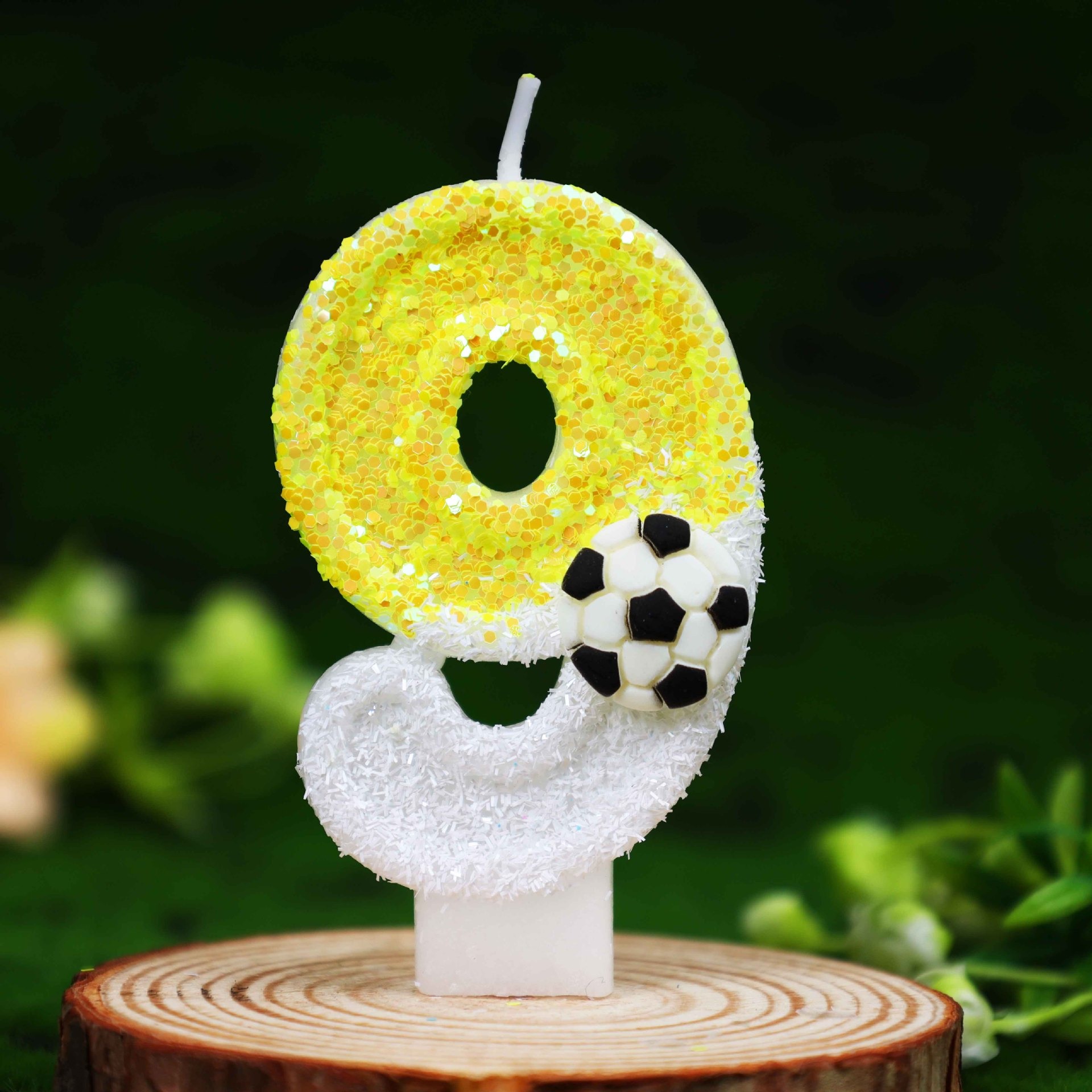 Geel-witte pailletten sport vo - Candle Supply recensie en prijs