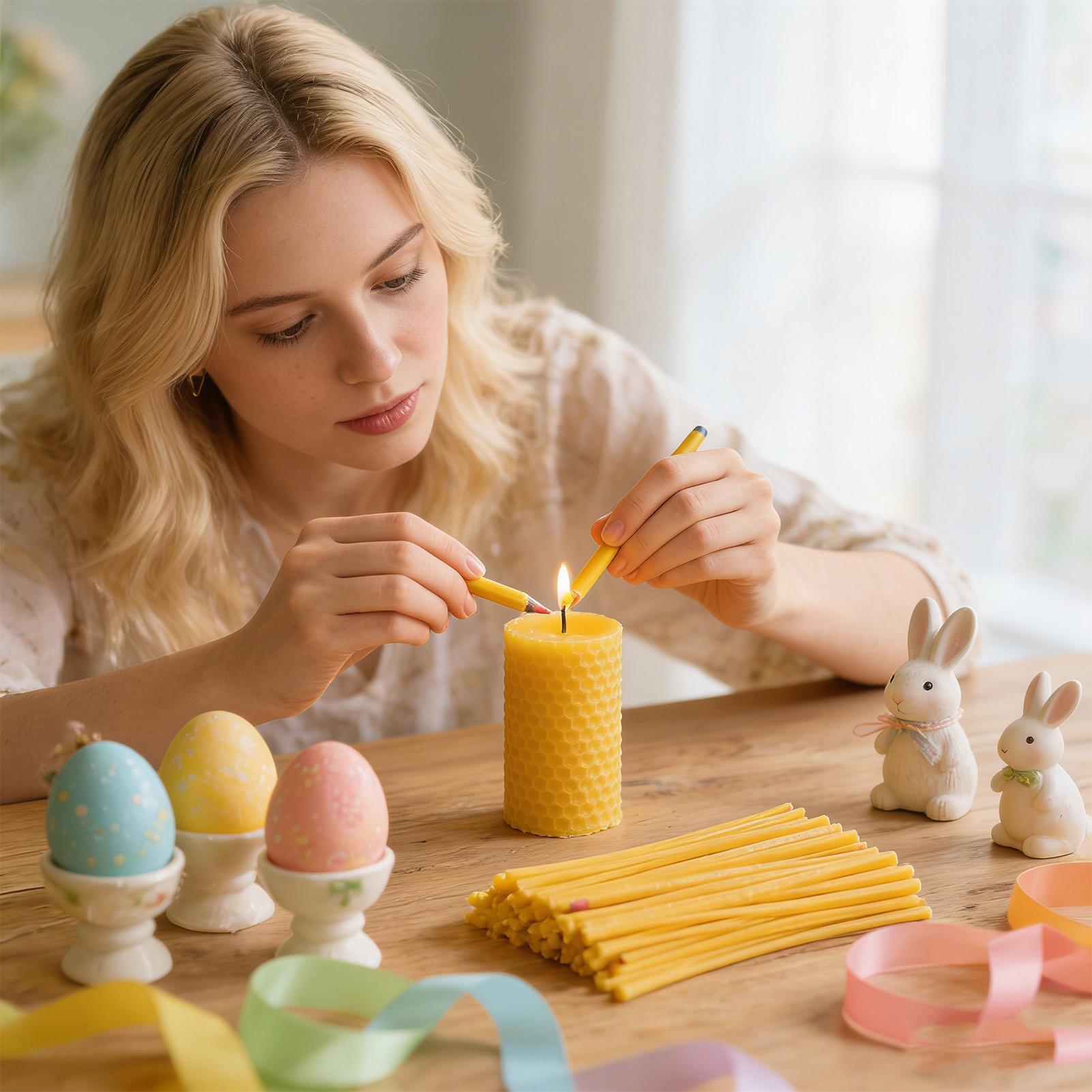 Ei-decoratie bijenwasstokjes 1 - Candle Making Supplies Usa recensie en prijs
